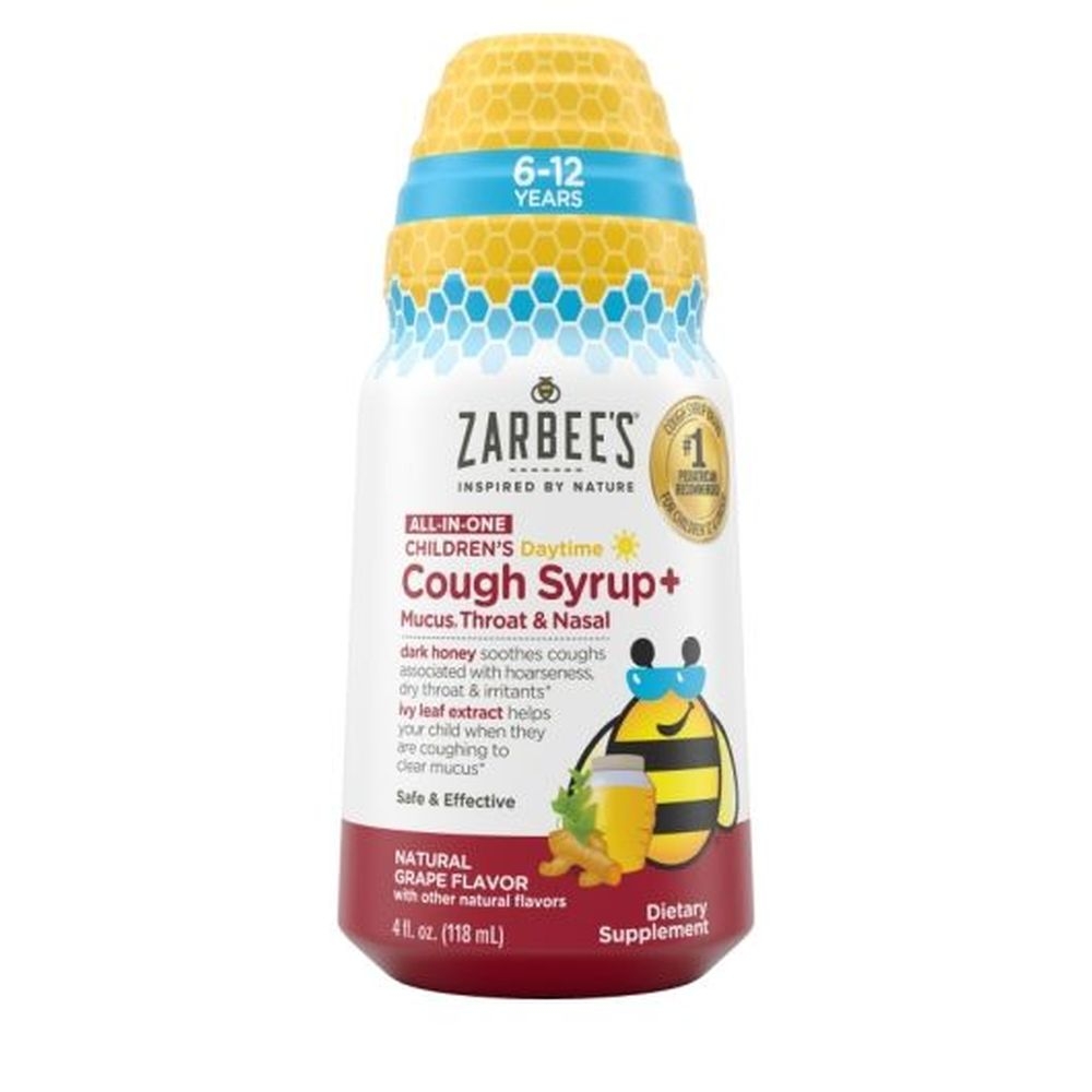 Zarbees Grape Flavor Cough Syrup, 4 Fluid Ounce Bottle -- 12 per case