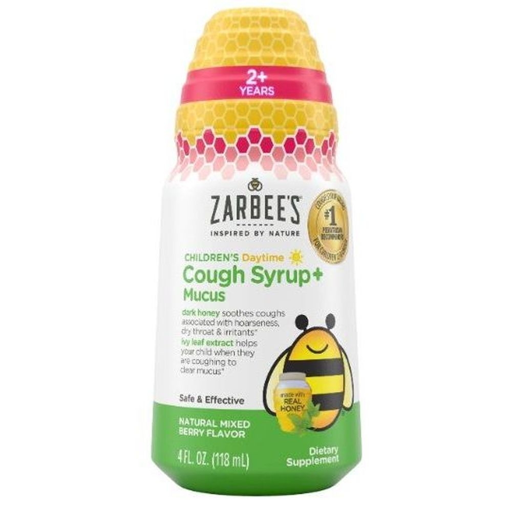 Zarbees Kids Cough Plus Mucus Relief, 4 Fluid Ounce -- 12 per case