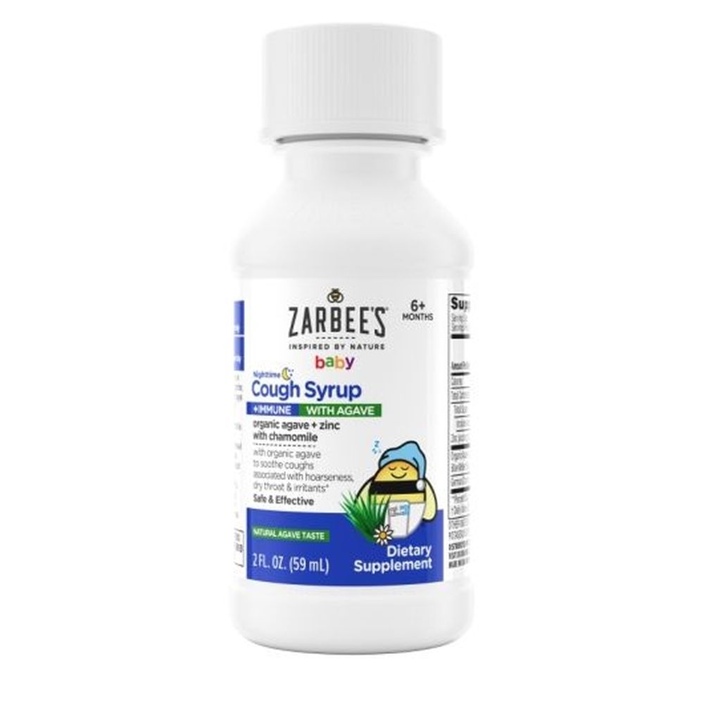 Zarbees Agave and Chamomile Baby Cough Plus Immunity Supplement, 2 Fluid Ounce -- 12 per case