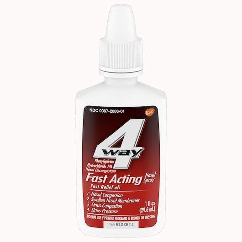 4 Way Fast Acting Nasal Solution, 30 Milliliter -- 72 per case