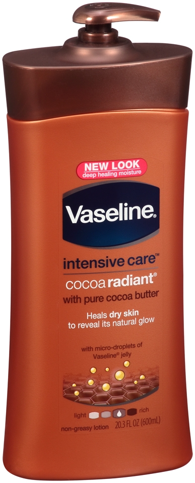 Vaseline Intensive Care Cocoa Radiant with Pure Coco Butter Body Lotion, 20.3 Ounce -- 4 per case.