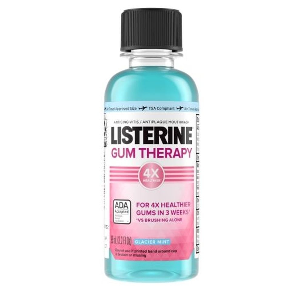 Listerine Gum Therapy Glacier Mint Mouthwash, 95 Milliliter -- 24 per case