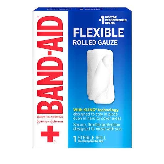 Johnson and Johnson Band-Aid Flexible Rolled Gauze with Kling Technology, 2 inch x 2.5 Yard -- 48 per case