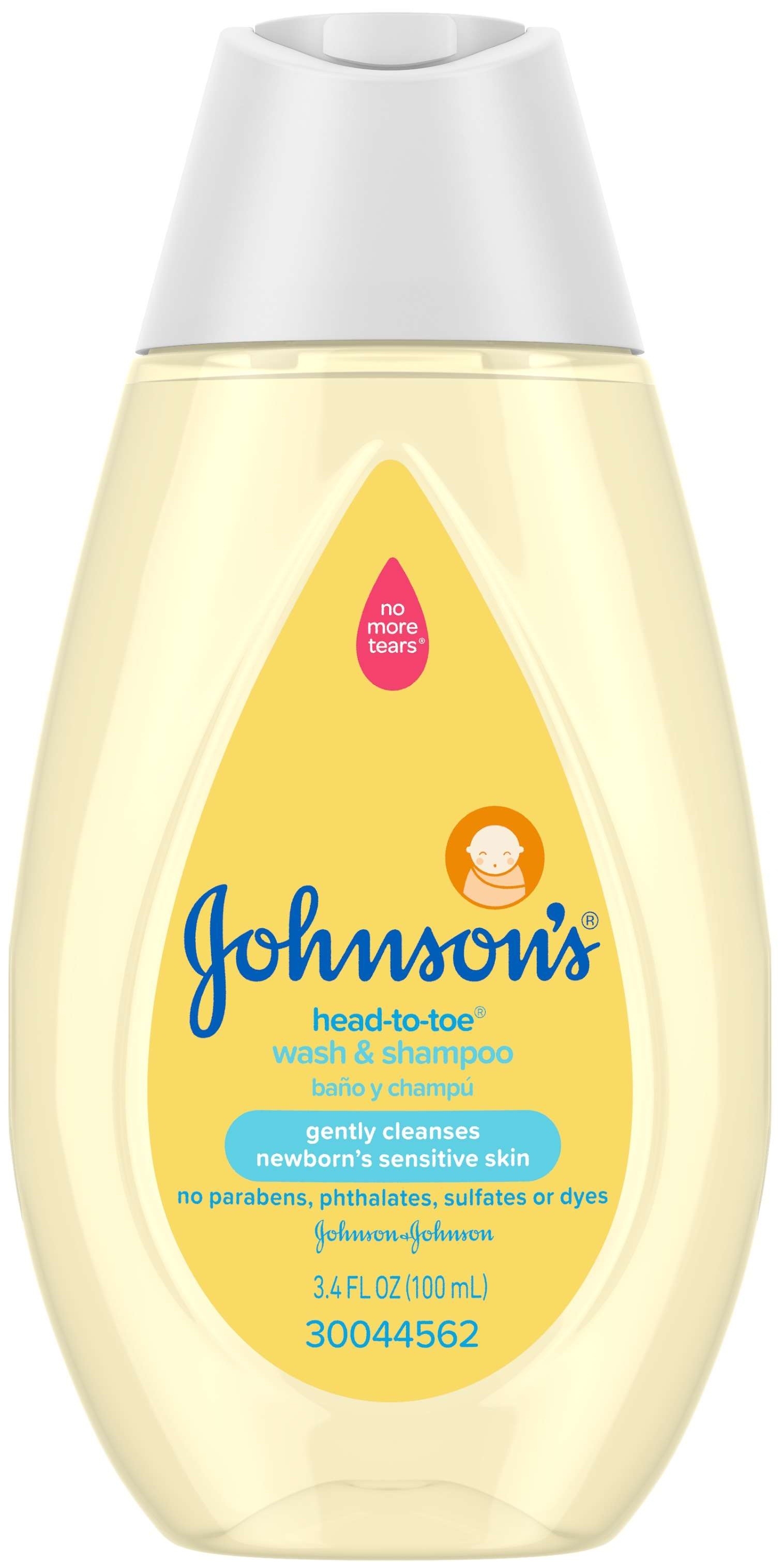 Johnsons Baby Wash and Shampoo, 3.4 Fluid Ounce -- 12 per case