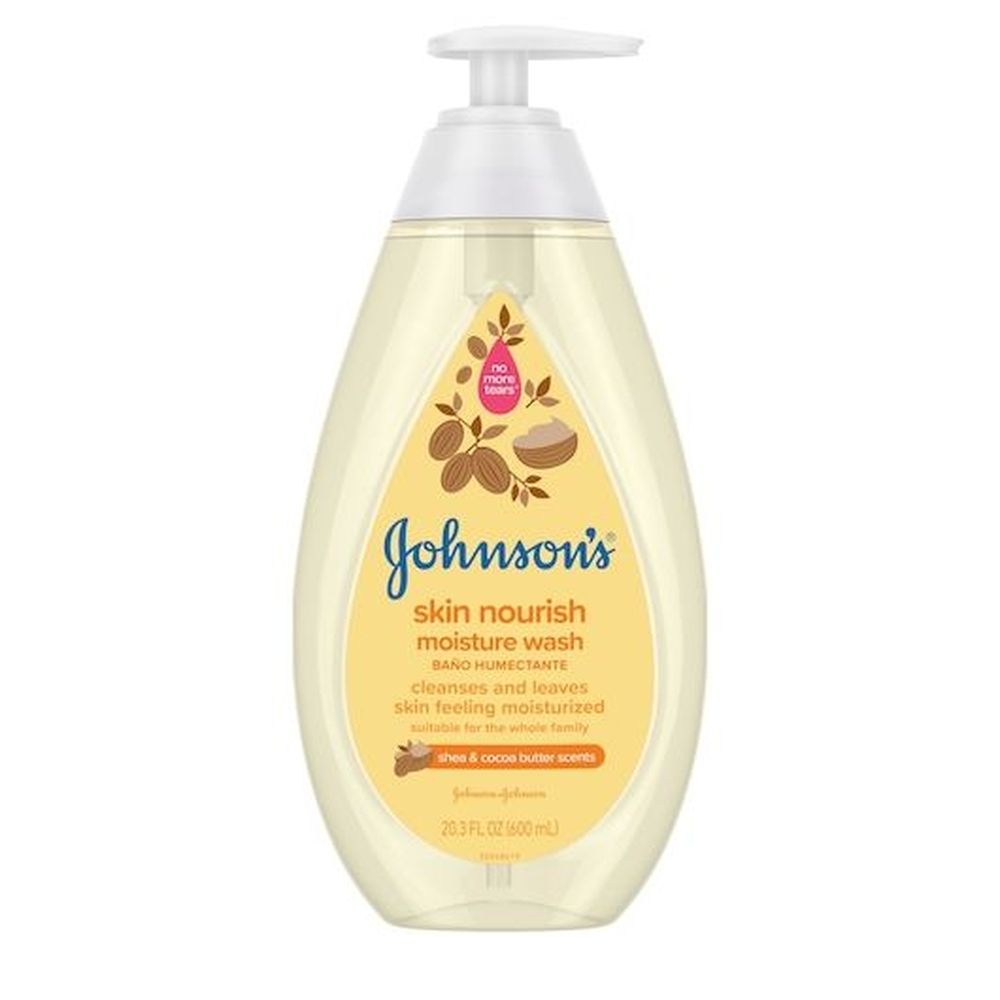 Johnsons Baby Shea and Cocoa Butter Skin Nourish Moisture Wash for Baby, 600 Milliliter -- 12 per case
