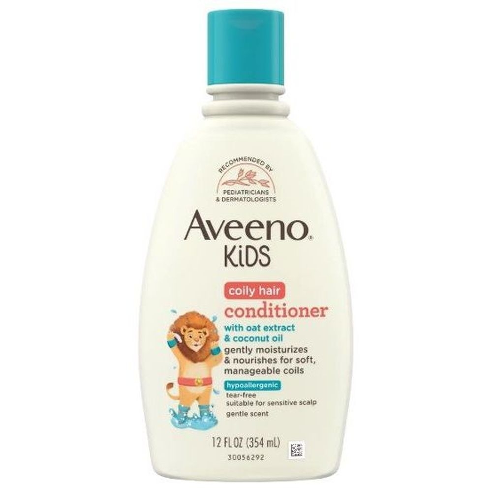 Aveeno Kids Coily Hair Conditioner, 12 Fluid Ounce -- 12 per case