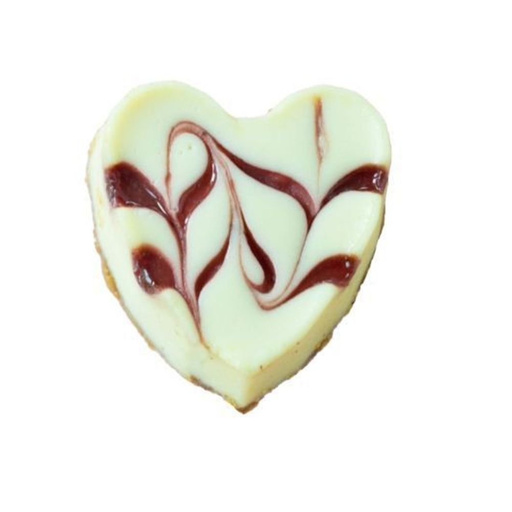 Chuckanut Bay 3 inch Strawberry Cheesecake Heart, 4 Ounce -- 18 per case
