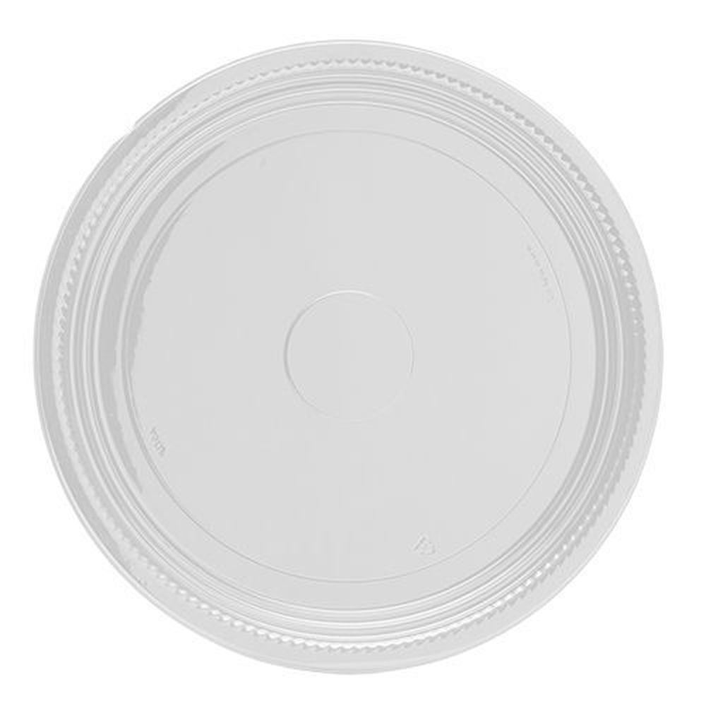 Caterline 16 inch Clear Thermo Round Tray, 50 count