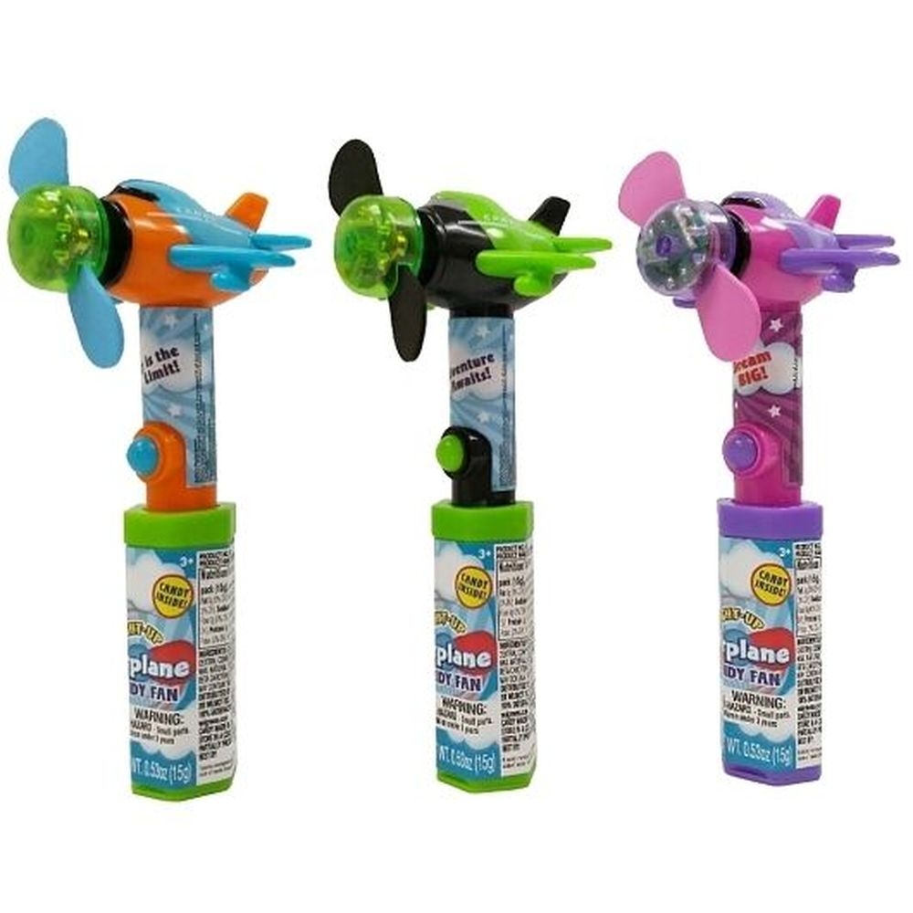 Candyrific Light Up Airplane Fan with Candy, 0.53 Ounce -- 72 per case