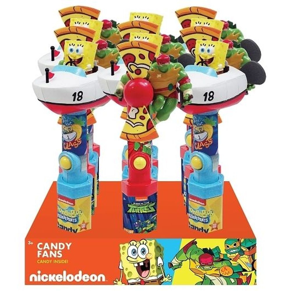 Candyrific Nickelodeon Assorted Character Fans Candy, 0.53 Ounce -- 72 per case