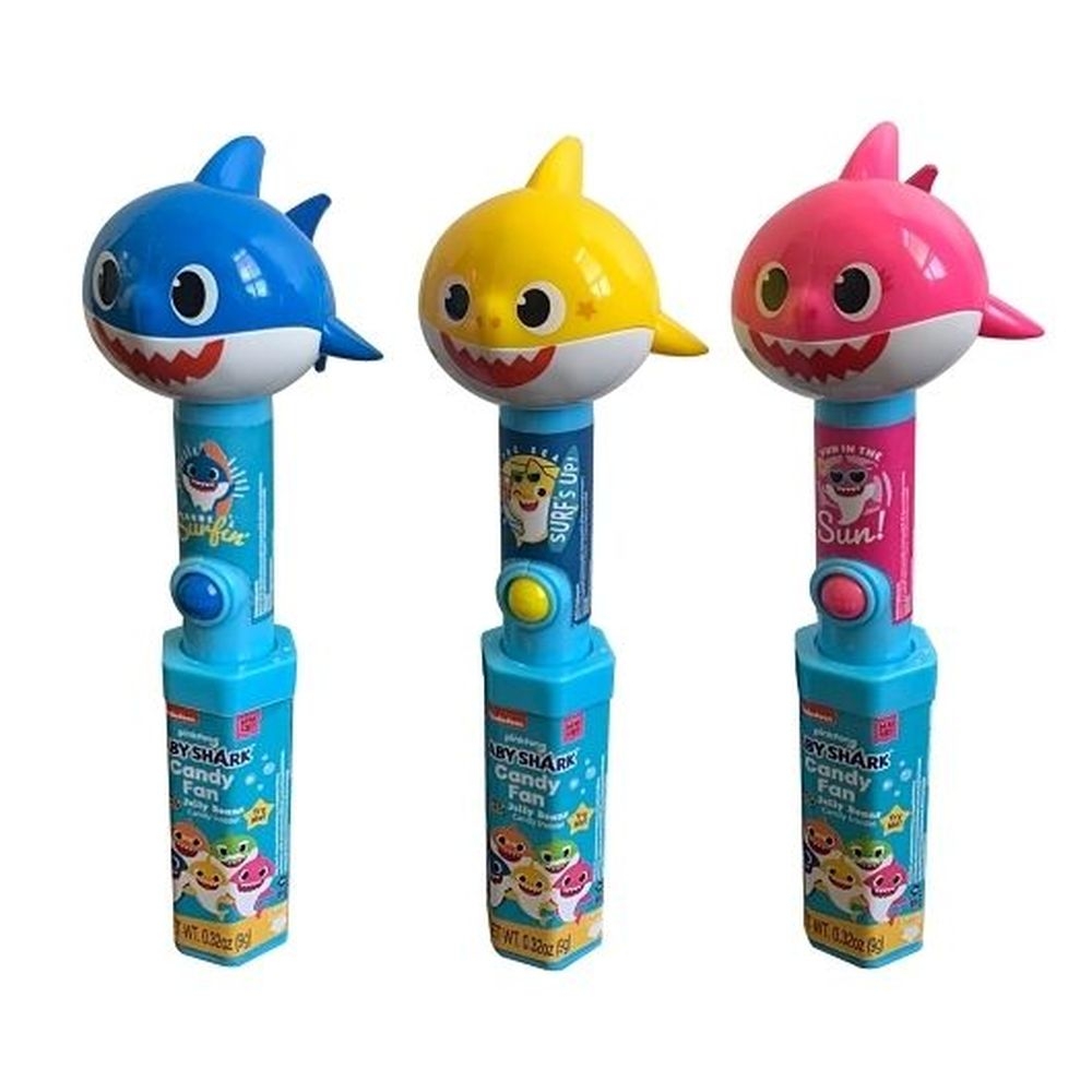 Candyrific Nickelodeon Baby Shark Character Fan with Candy, 0.28 Ounce -- 72 per case