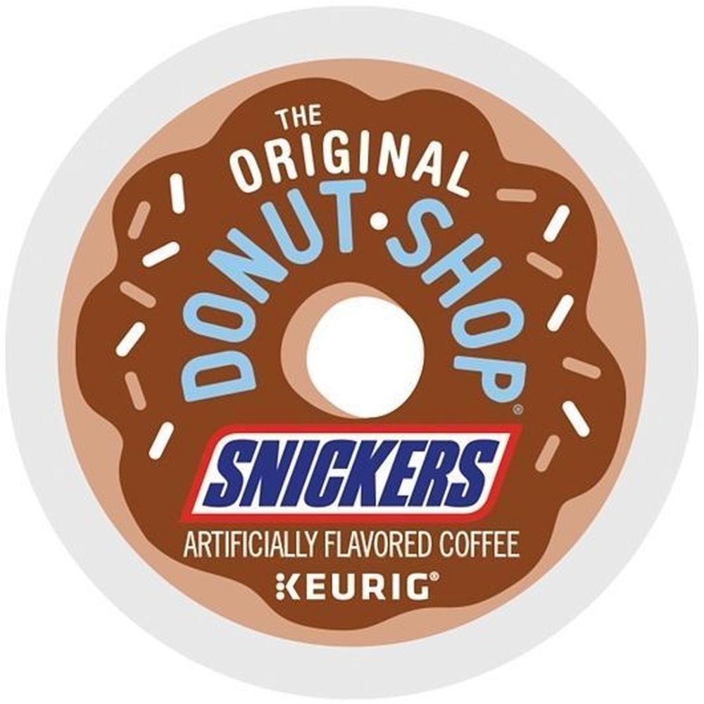 The Original Donut Shop Snickers Light Roast K Cup Coffee Pod, 12 count -- 6 per case