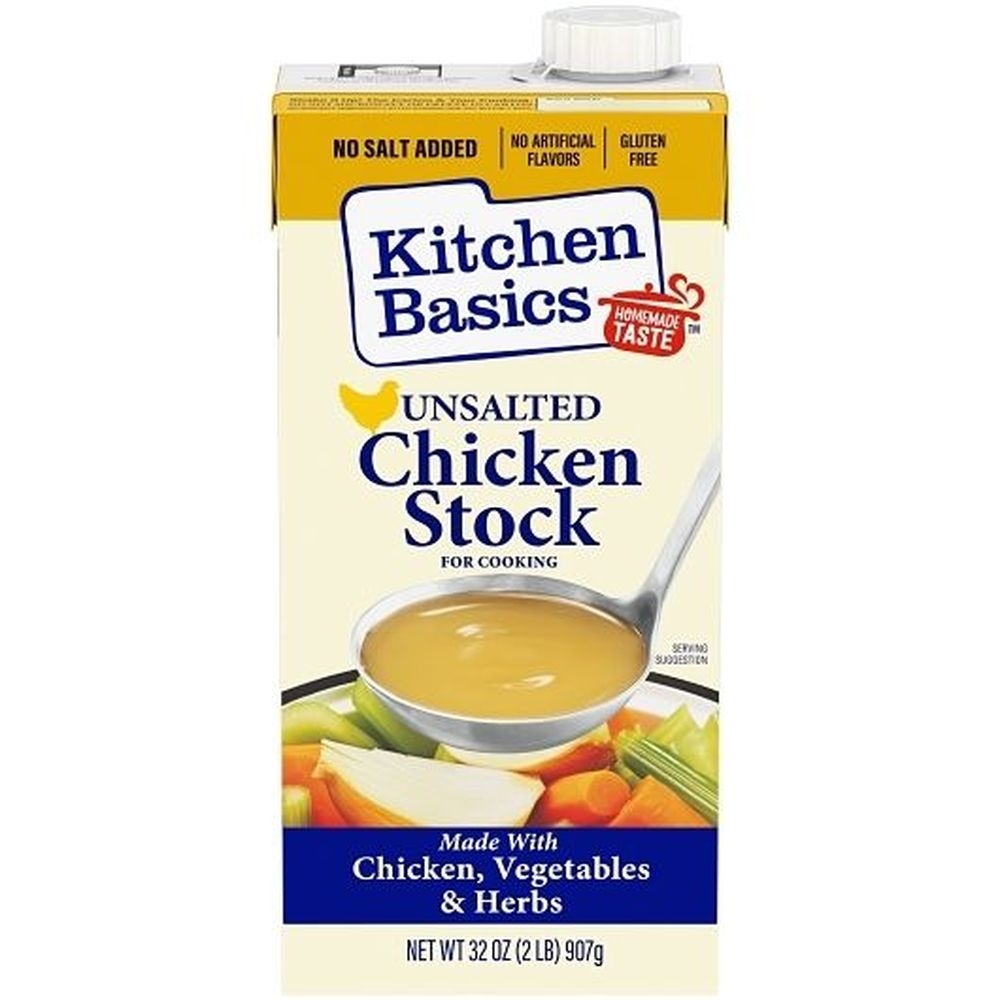 Kitchen Basics No Salt Added Chicken Stock, 32 Ounce -- 12 per case