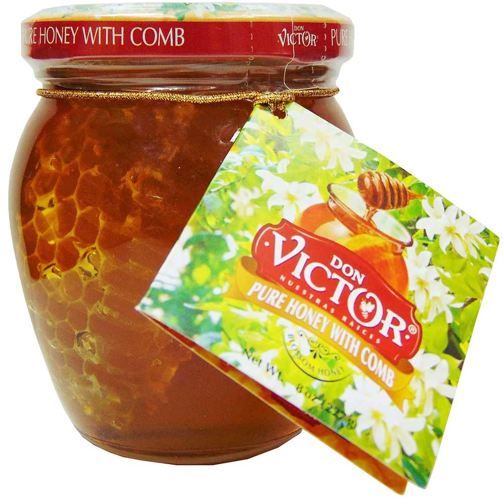 Don Victor Pure Honey with Comb, 8 Ounce -- 6 per case