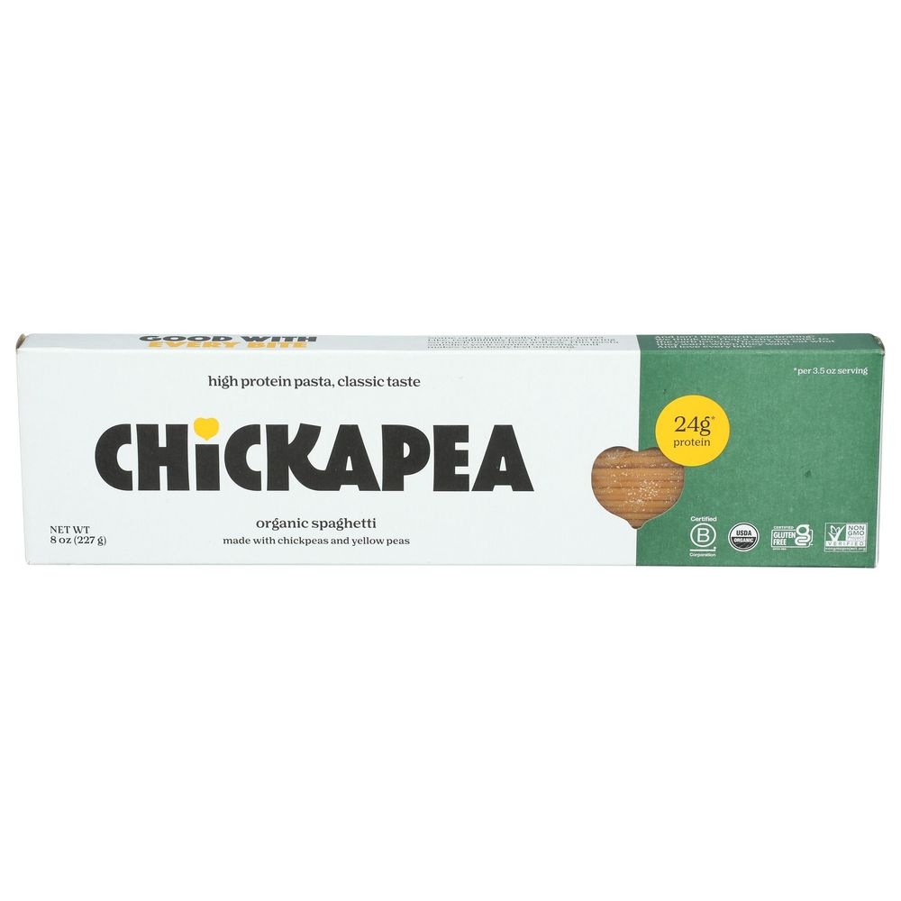 Chickapea Organic Spaghetti Pasta, 8 Ounce -- 6 per case