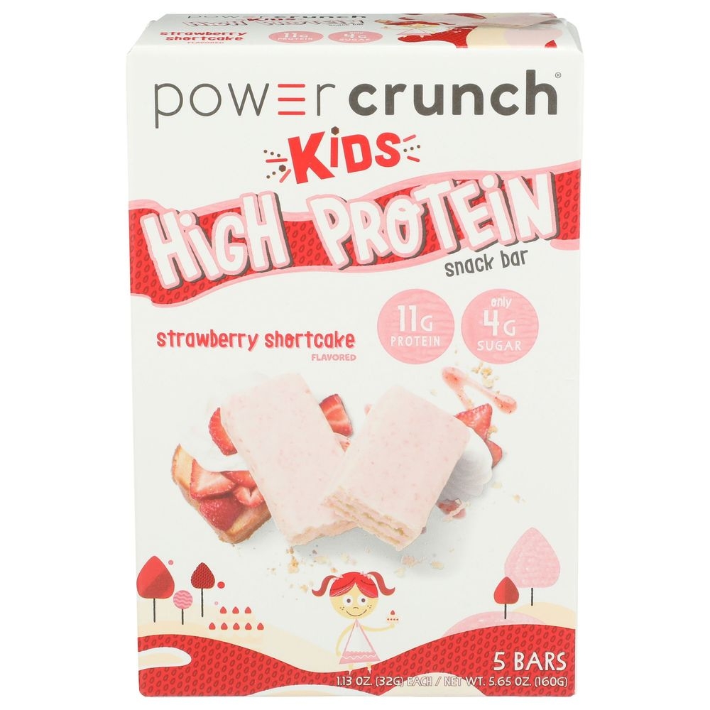 Power Crunch Kids Strawberry Shortcake High Protein Bar, 5.65 Ounce -- 6 per case
