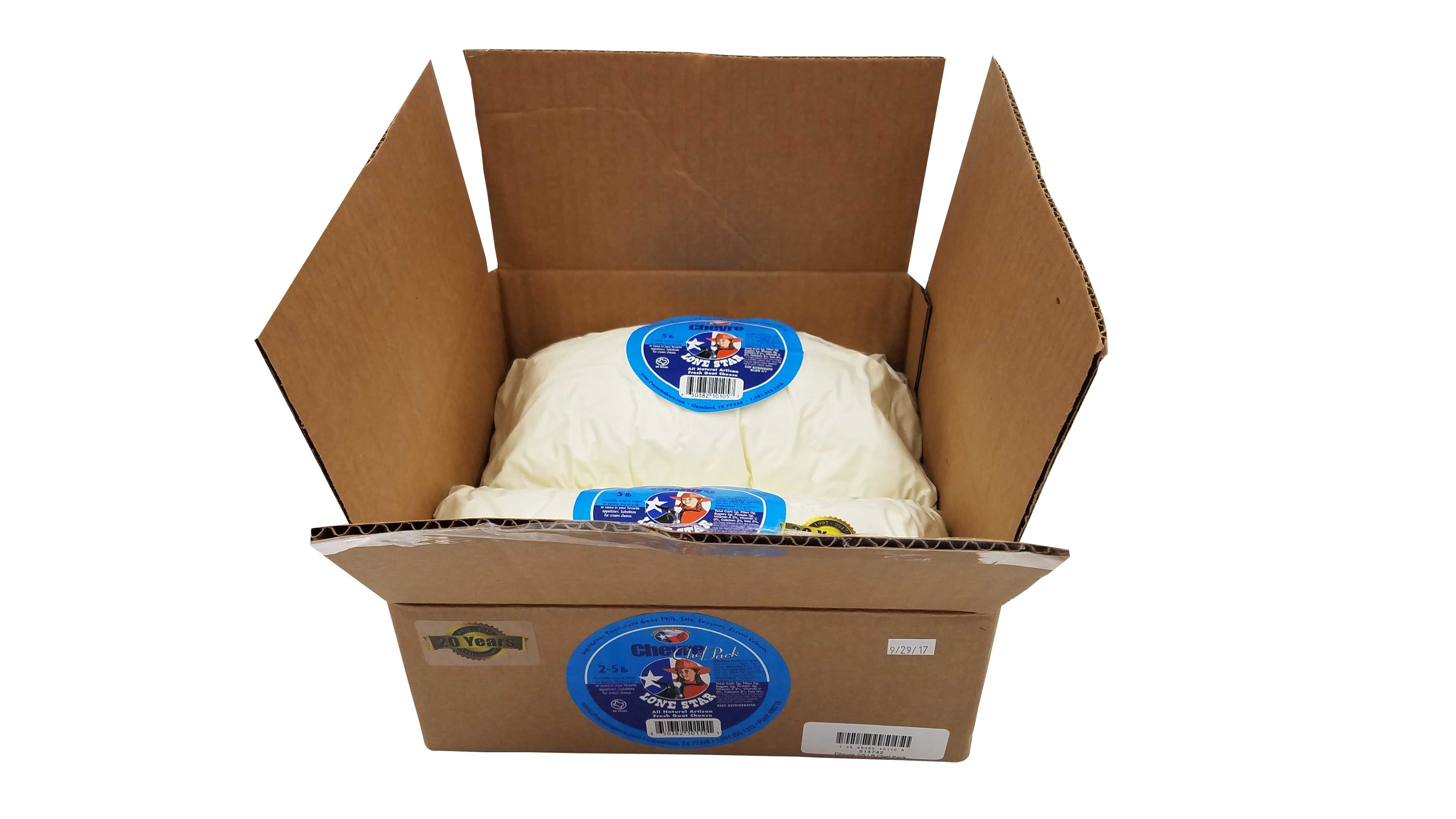 Cheesemakers Lone Star Chevre Cheese, 5 Pound -- 2 per case.