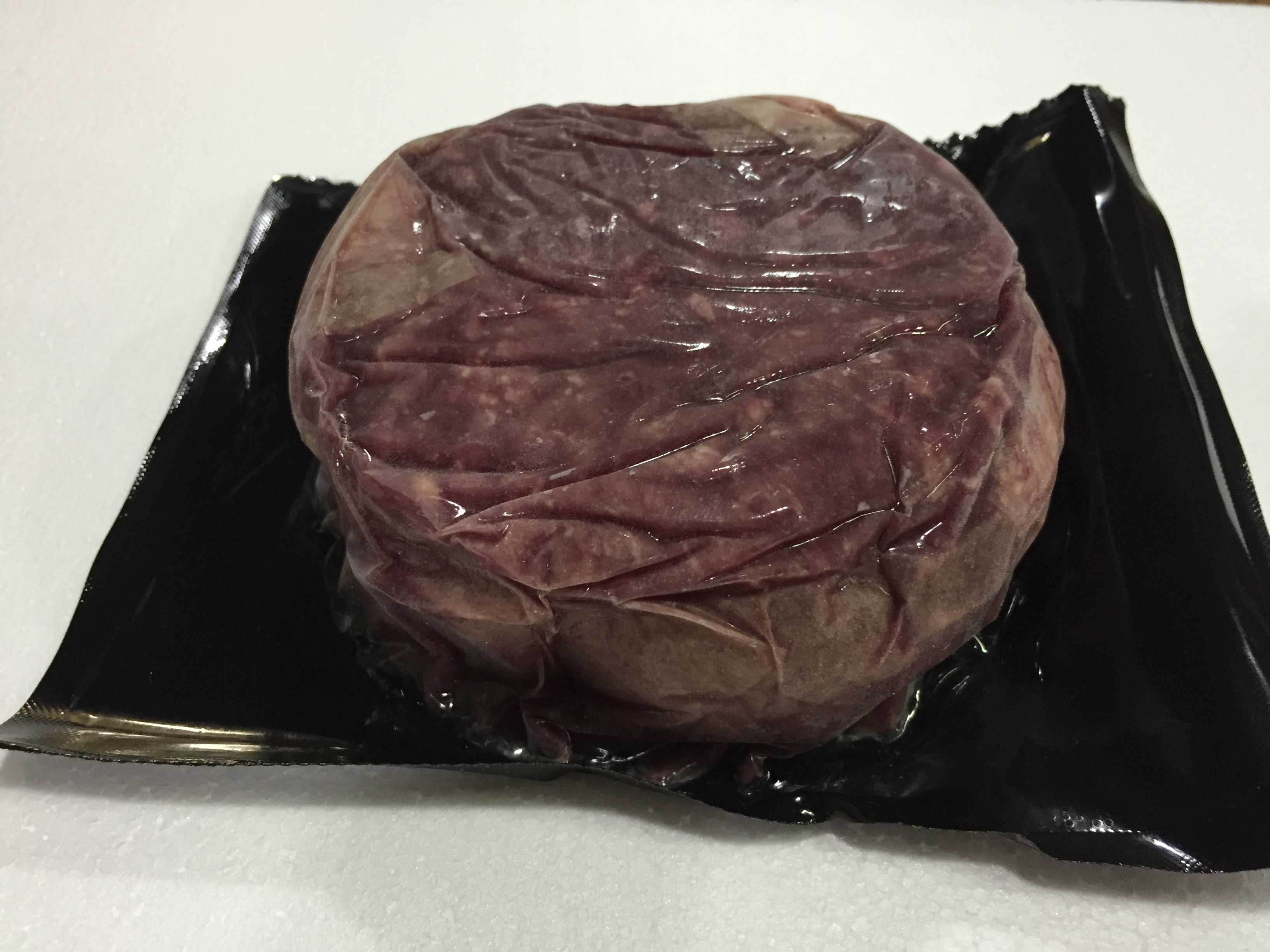 Tender Bison 4 To 1 Round Burger -- 12 per case.