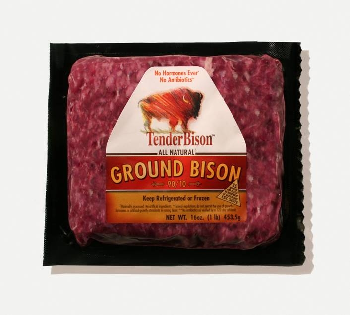 Tender Bison Ground Brick, 1 Pound -- 12 per case.