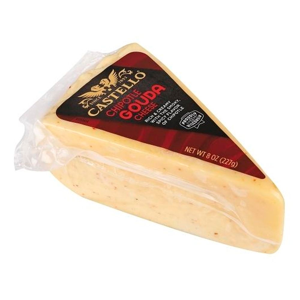 Castello Chipotle Gouda Cheese Wedge, 8 Ounce - 12 per case