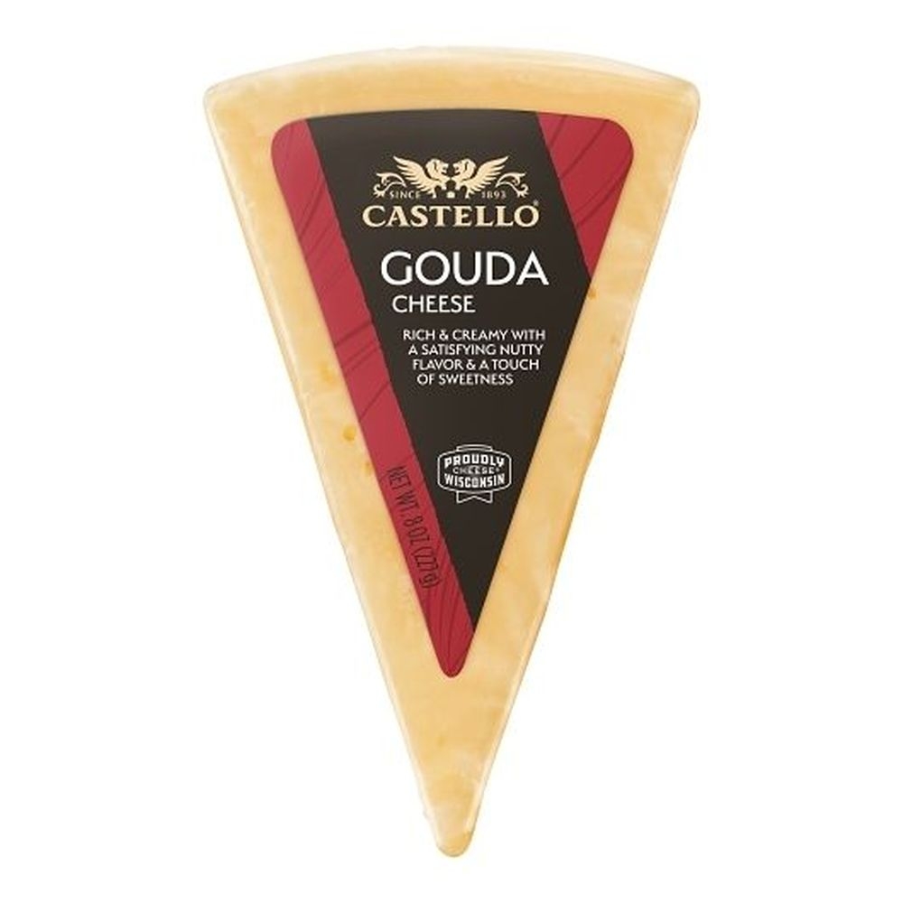 Castello Gouda Cheese Wedge, 8 Ounce - 12 per case