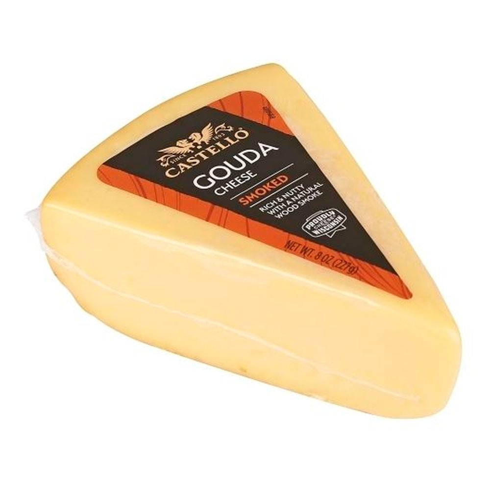 Castello Smoked Gouda Wedge, 8 Ounce - 12 per case