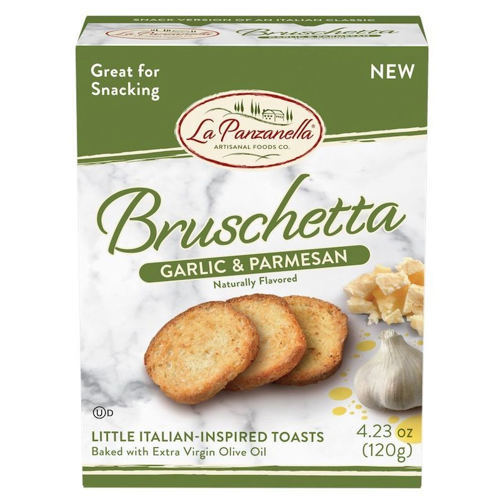 La Panzanella Garlic Parmesan Bruschetta, 4.23 Ounce -- 12 per case