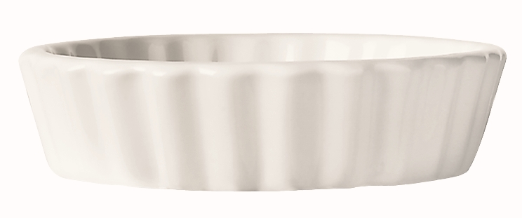 World Tableware Bedrock Bright White Round Creme Brulee, 8 Ounce -- 24 per case