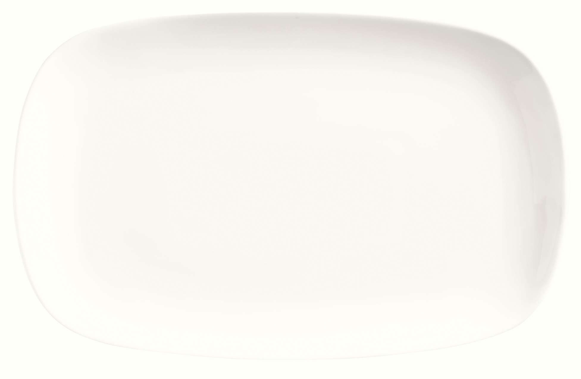 World Tableware Chefs Selection Porcelain Ultra Bright White Rectangle Coupe Platter, 12.5 x 8.25 inch -- 12 per case.