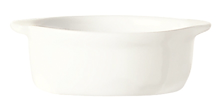 World Tableware Chefs Selection Porcelain Ultra Bright White Handled Mini Bowl, 2 Ounce -- 36 per case.