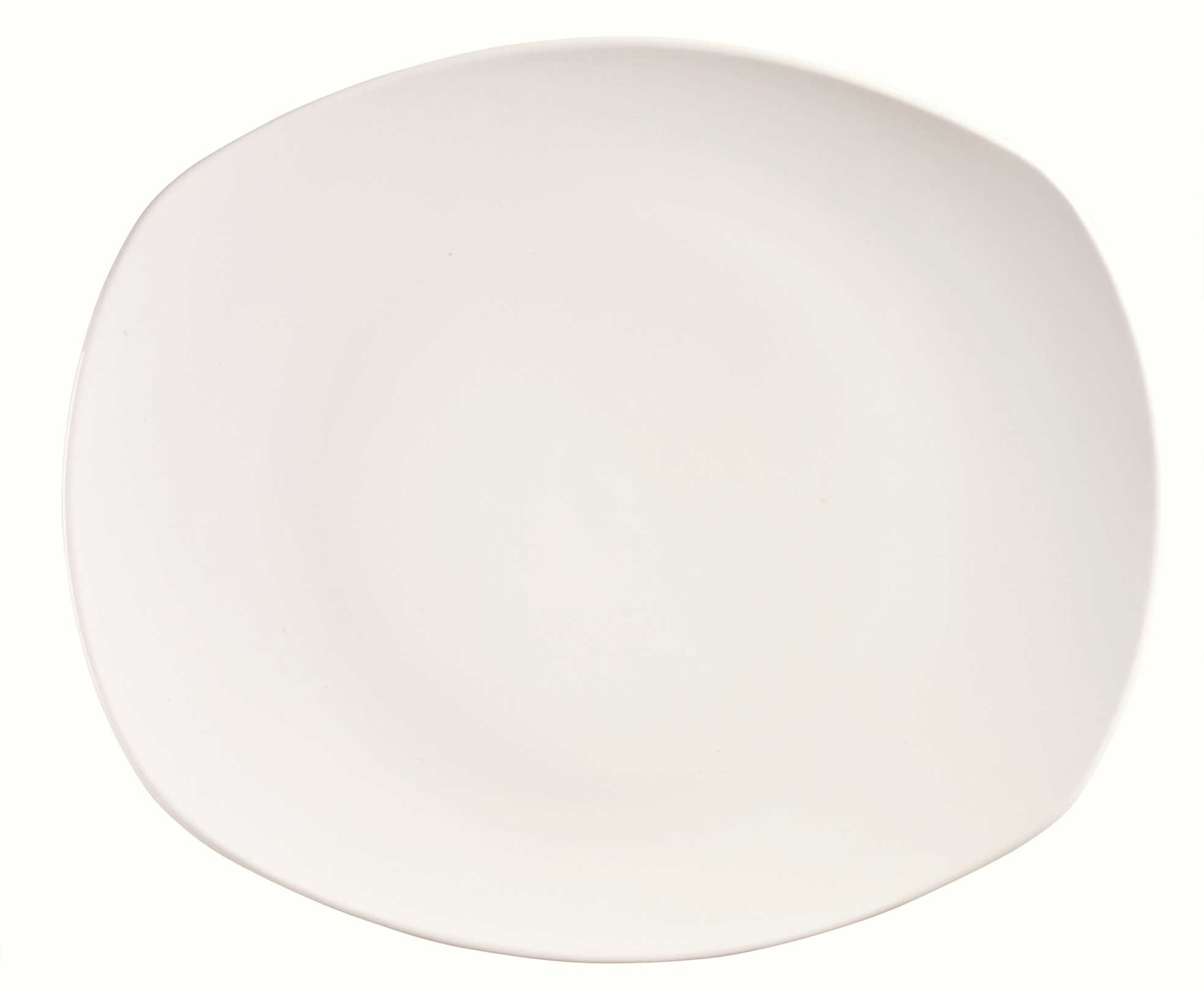 World Tableware Inc Porcelana Bright White Oblong Plate, 10 inch -- 24 per case.