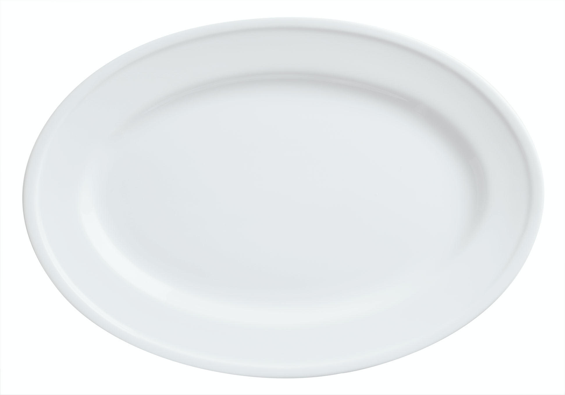 World Tableware Empire Alpine White Platter, 13.5 x 9.5 inch -- 12 per case.