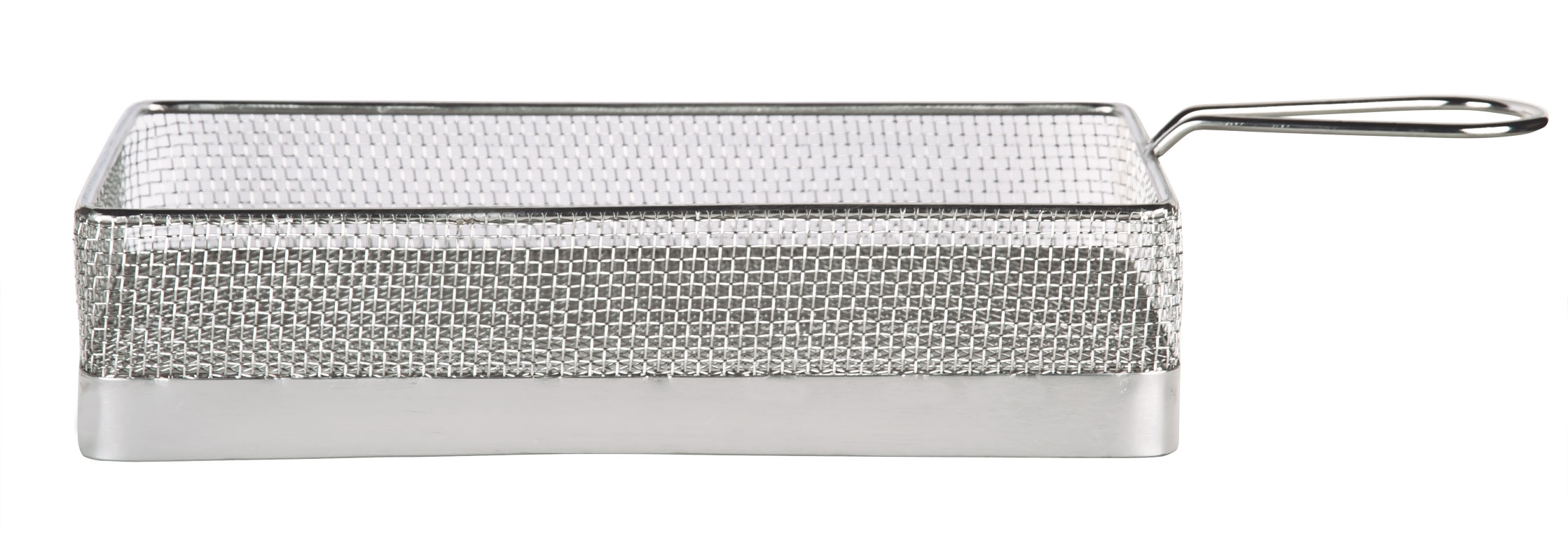 World Tableware Inc Rectangle Stainless Steel Fry Presentation Basket -- 12 per case.