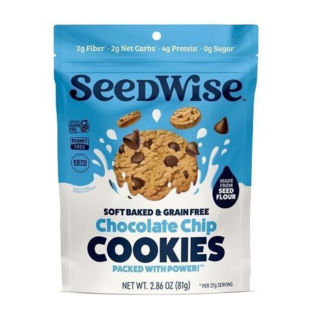 Seedwise Chocolate Chip Cookies, 2.86 Ounce -- 6 per case
