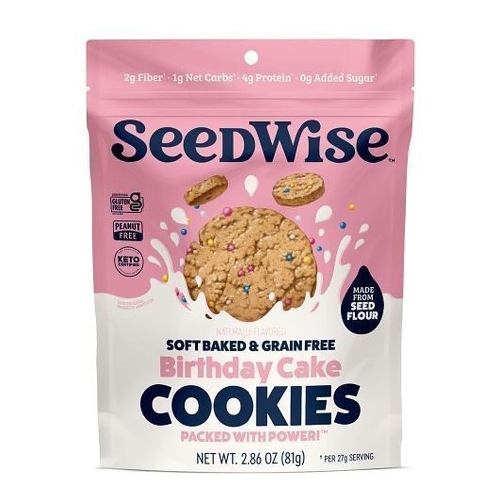 Seedwise Birthday Cake Cookies, 2.86 Ounce -- 6 per case