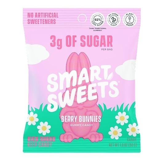 Smart sweets Berry Bunnies Easter Gummy Candy, 1.8 Ounce -- 84 per case