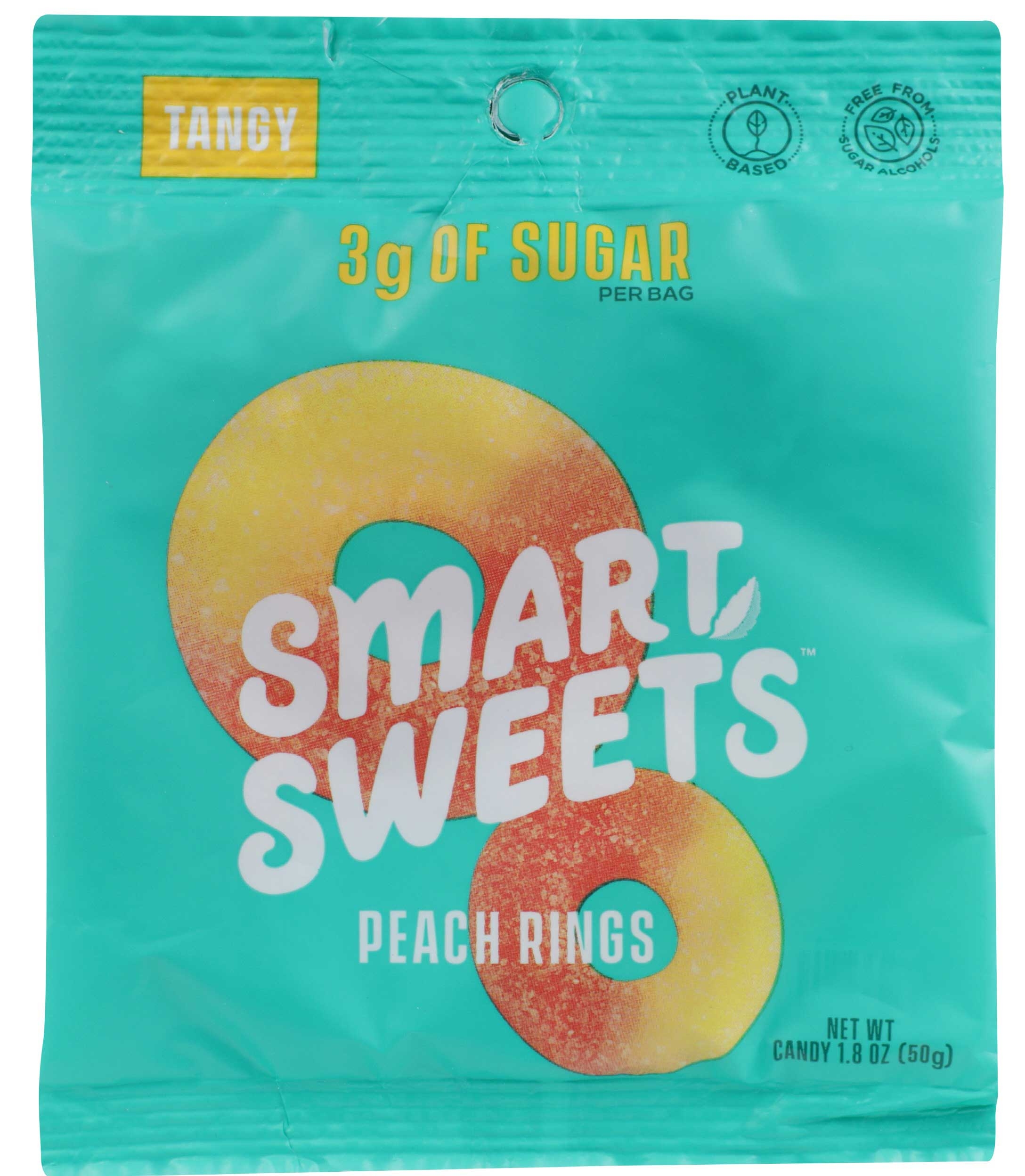 Smartsweets Peach Rings Candy, 1.8 Ounce -- 12 per case