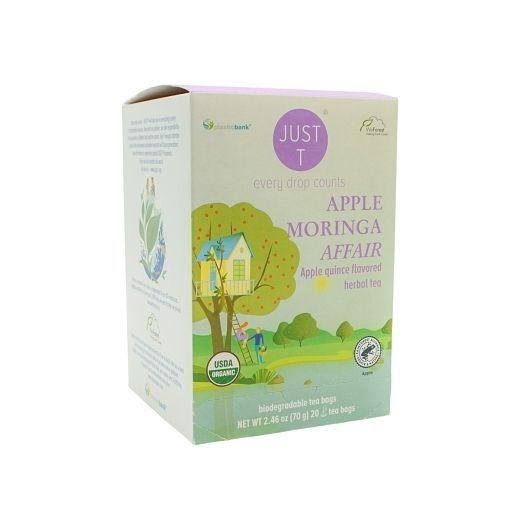 Just T Apple Moringa Affair Fruit Tea - Pyramid Box, 20 count -- 6 per case