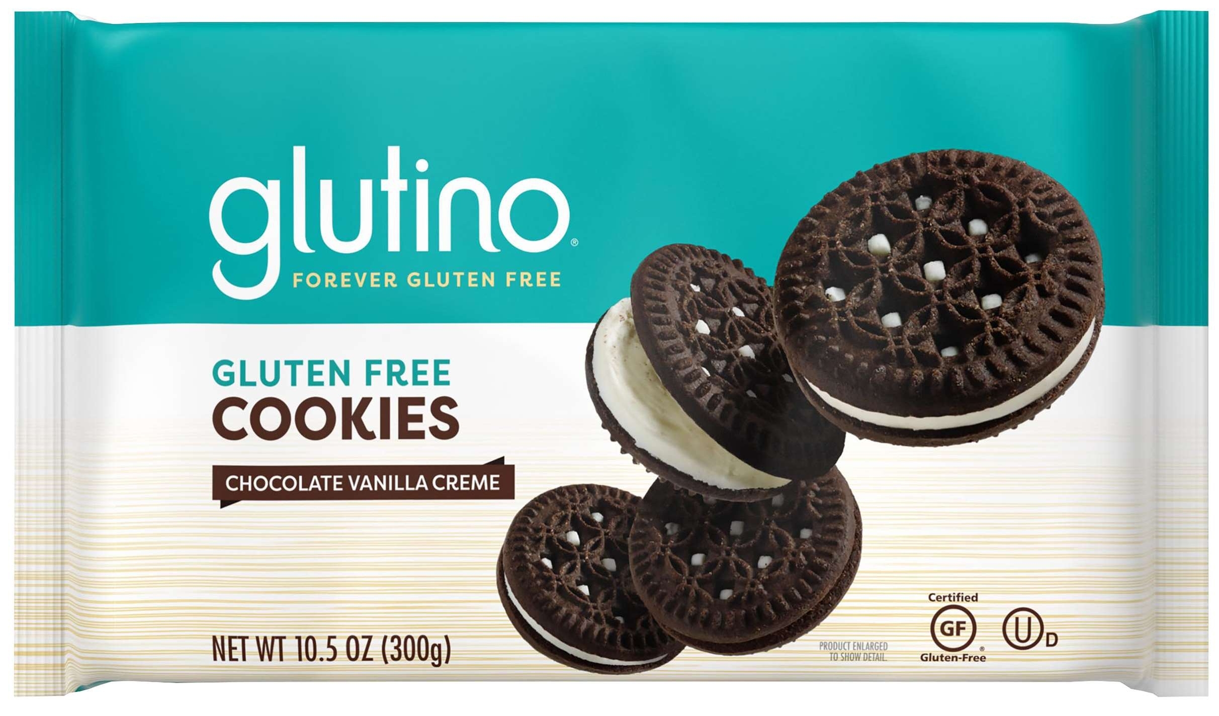 Glutino Chocolate Vanilla Cream Cookies, 10.5 Ounce -- 8 Per Case