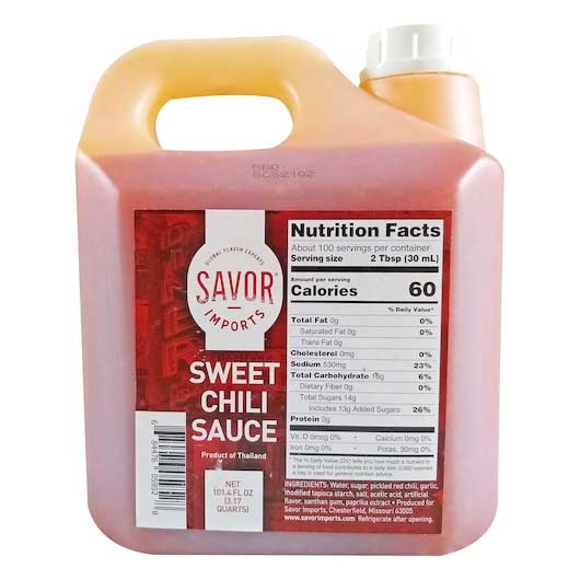 Savor Imports Sweet Chili Sauce, 3 Liter -- 3 per case.