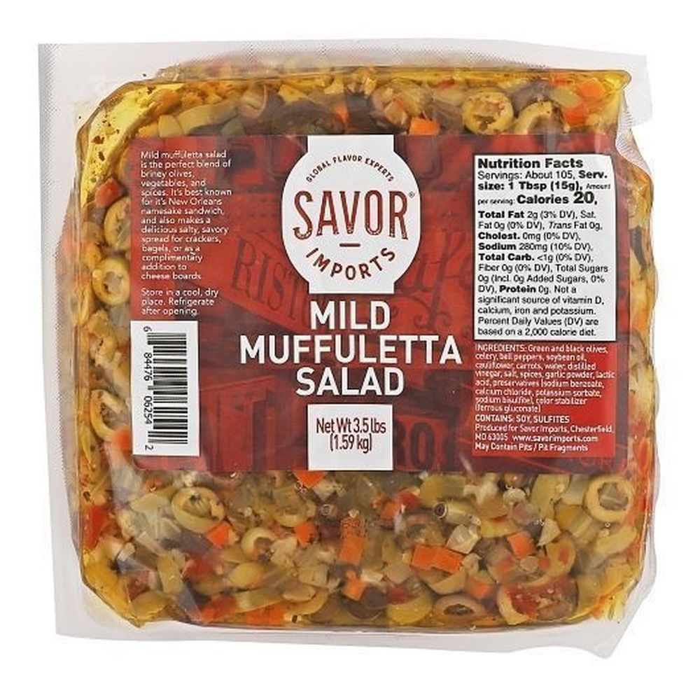 Savor Imports Mild Muffuletta Salad, 3.5 Pound -- 7 per case