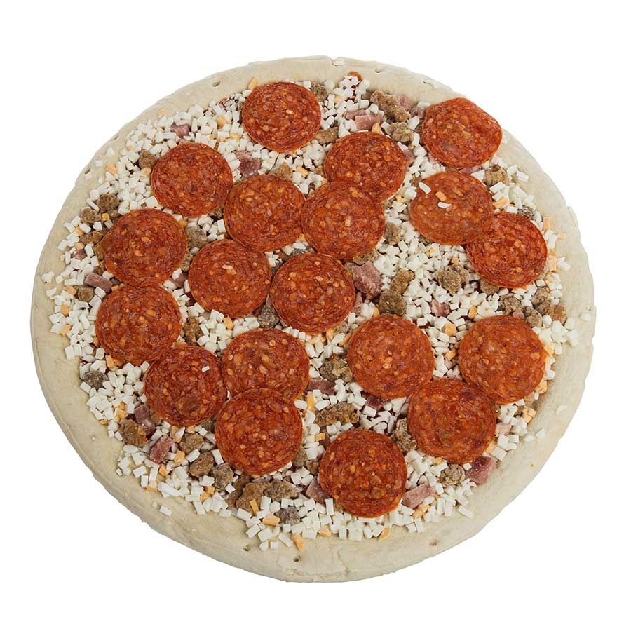 Day N Night Bites Five Meat Pizza, 12 inch -- 6 per case.