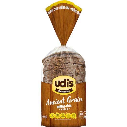 Udis Millet Chia Bread, 14.3 Ounce -- 8 per case