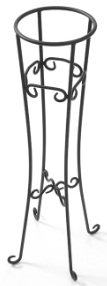American Metalcraft Wrought Iron Champagne Stand, 8.25 x 32 inch