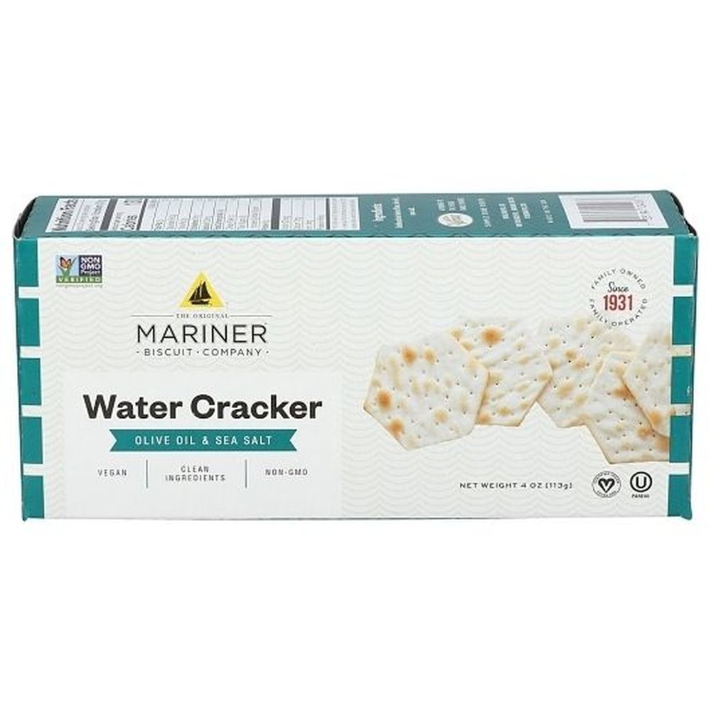 Mariner Olive Oil and Sea Salt Water Crackers, 4 Ounce - 12 per case