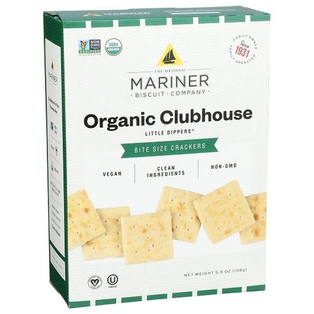Mariner Organic Clubhouse Bite Size Crackers, 5.5 Ounce - 12 per case