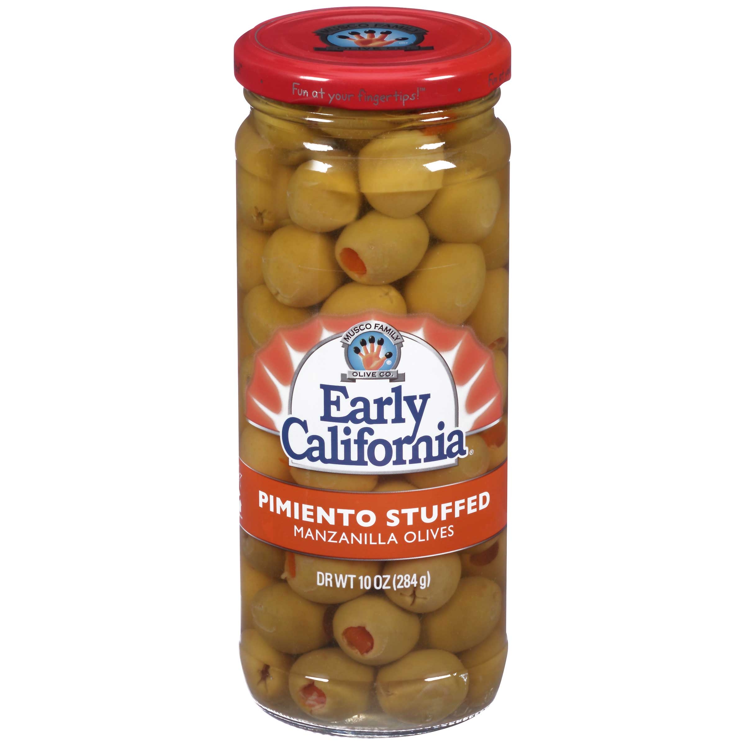 Early California Pimento Stuffed Manzanilla Olives, 10 Ounce -- 12 per case.