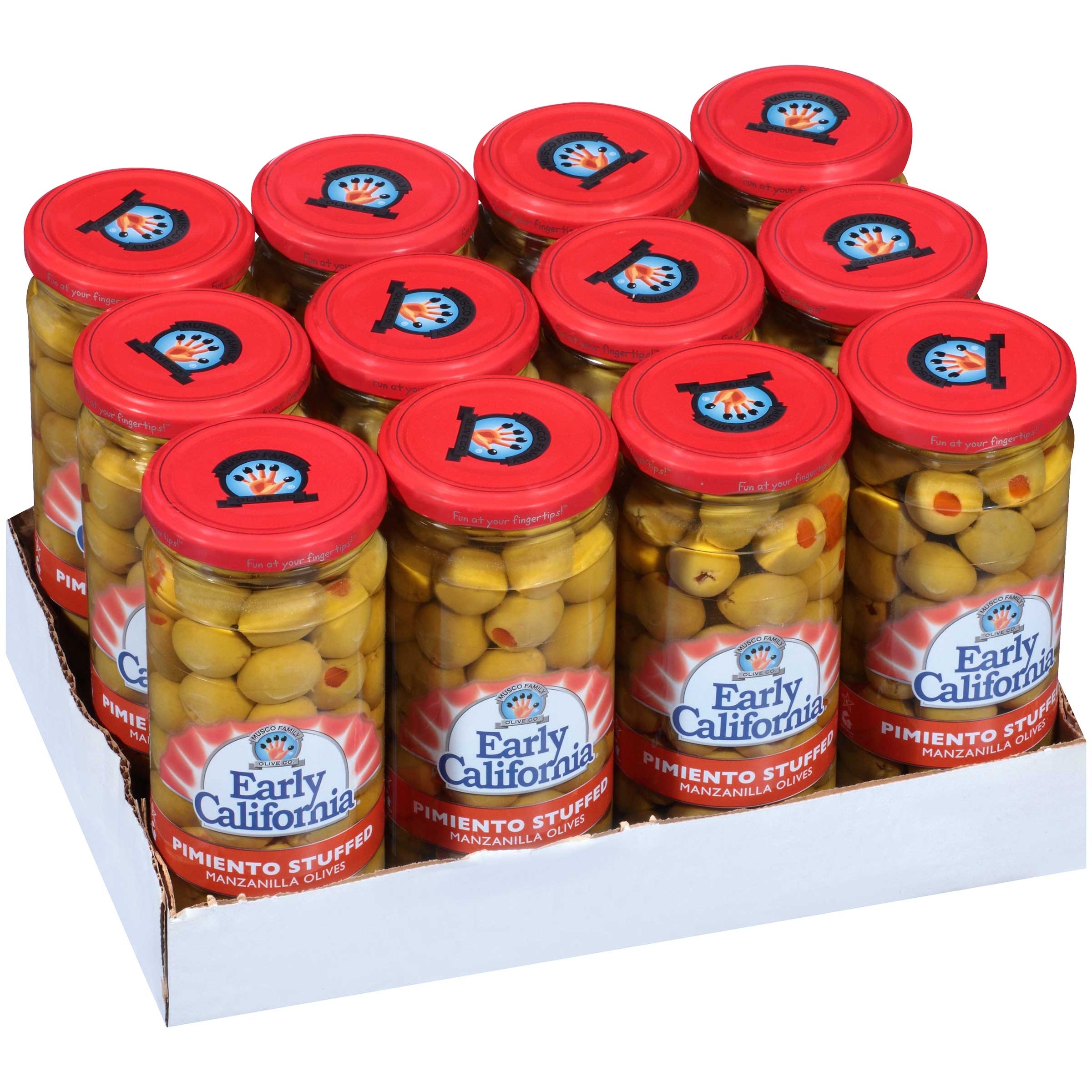 Early California Pimento Stuffed Manzanilla Olives, 10 Ounce -- 12 per case.