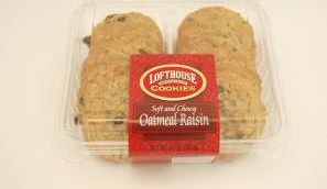 Parco/Lofthouse Traditional Wire Cut Soft and Chewy Oatmeal Raisin Cookies, 15 Ounce -- 12 per case.