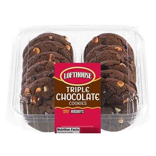 Lofthouse Triple Chocolate Cookies, 12.5 Ounce -- 12 per case